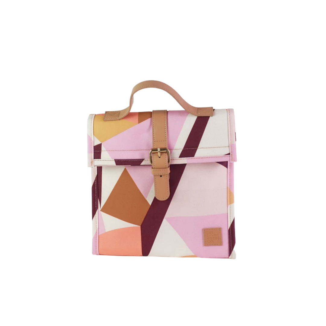 Kaleidoscope Lunch Satchel w/ Shoulder Strap