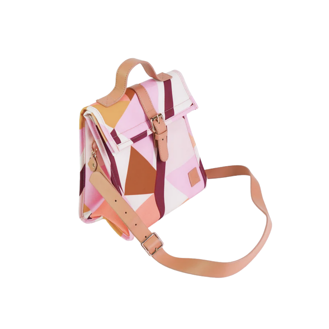 Kaleidoscope Lunch Satchel w/ Shoulder Strap