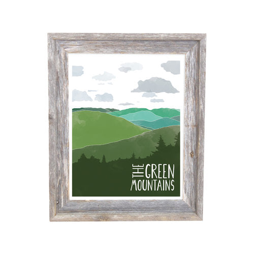 The Green Mountains 11x14 print