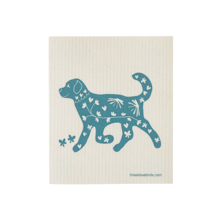 Playful Pup Swedish Dishcloth