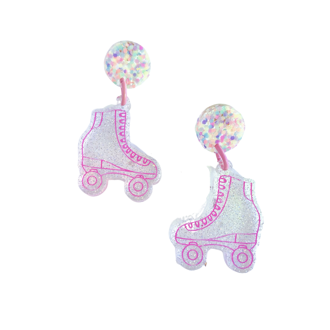 Lady Glittersparkles Resin Drop Earrings