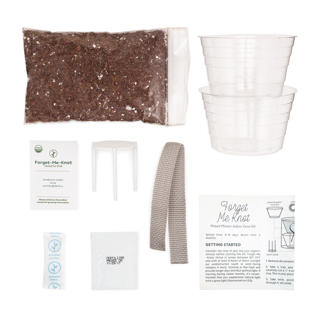 WAXED PLANTER - FORGET ME NOT GROW KIT
