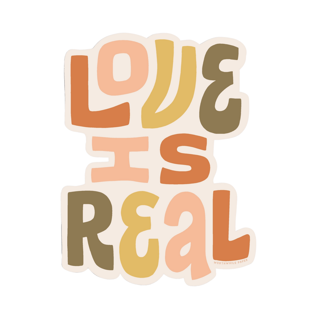 Love is Real Sticker