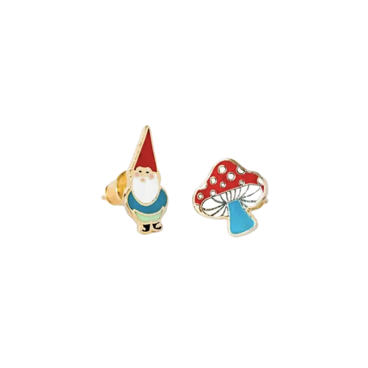 Gnome & Mushroom Earrings