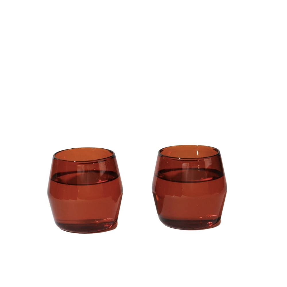 6 oz Century Amber Glass Set