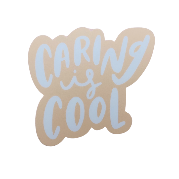 Caring is Cool Sticker