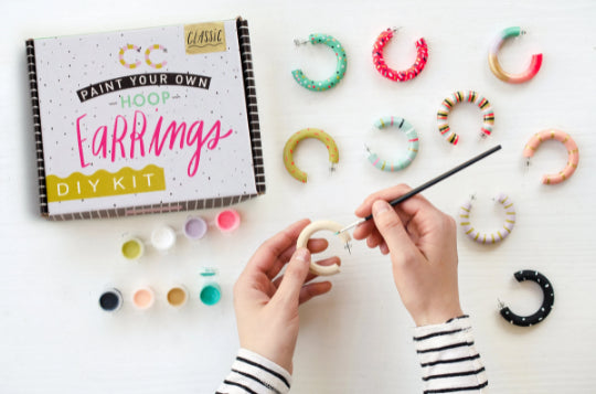 DIY Paint Your Own Hoop Earring Kit