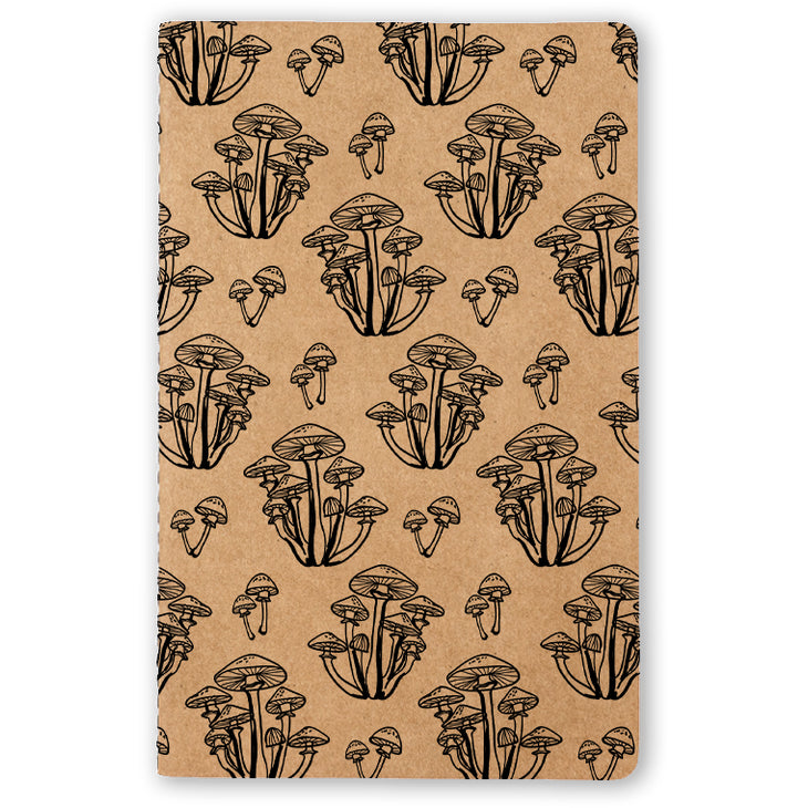 Wild Mushrooms kraft layflat notebook