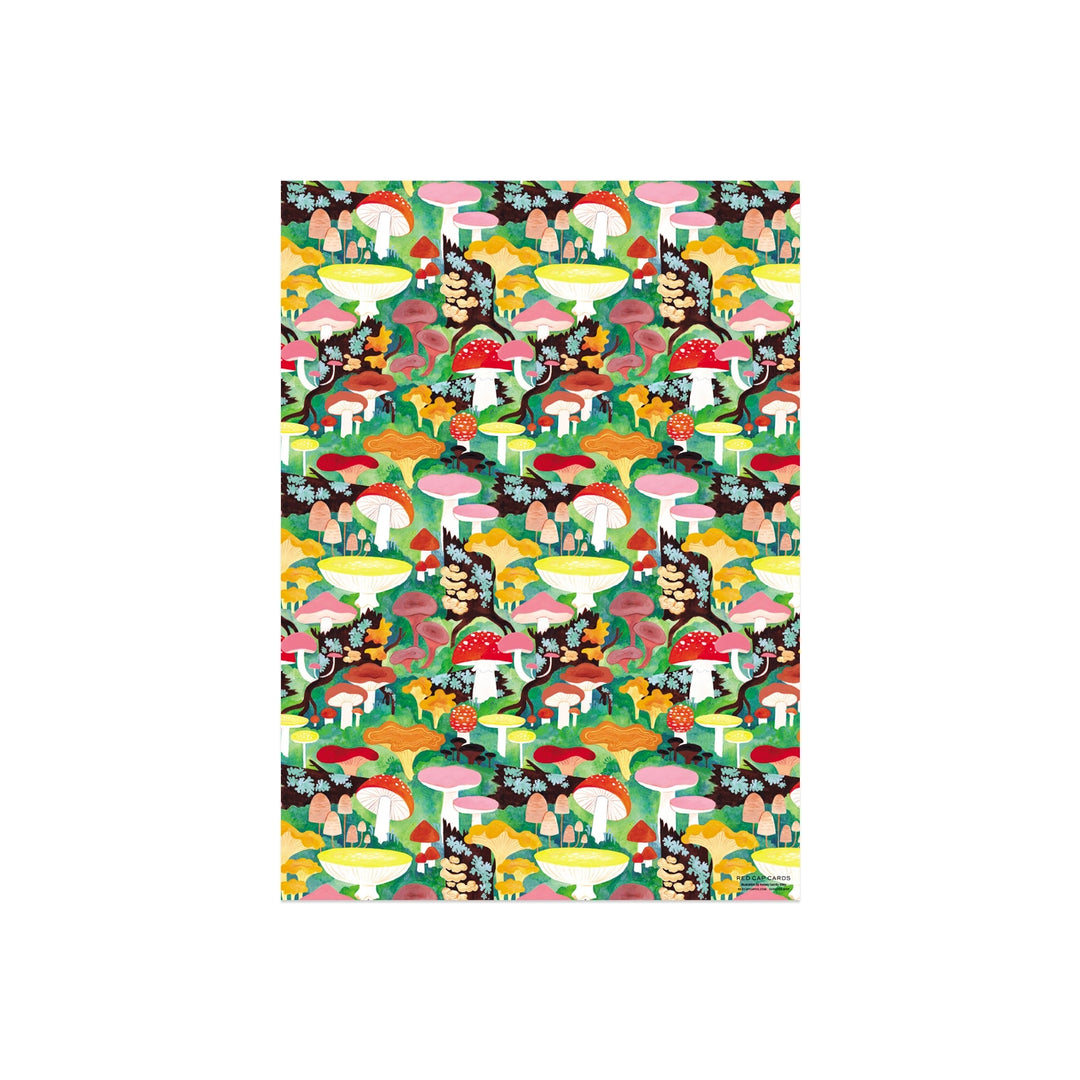 Woodland Mushrooms Gift Wrap