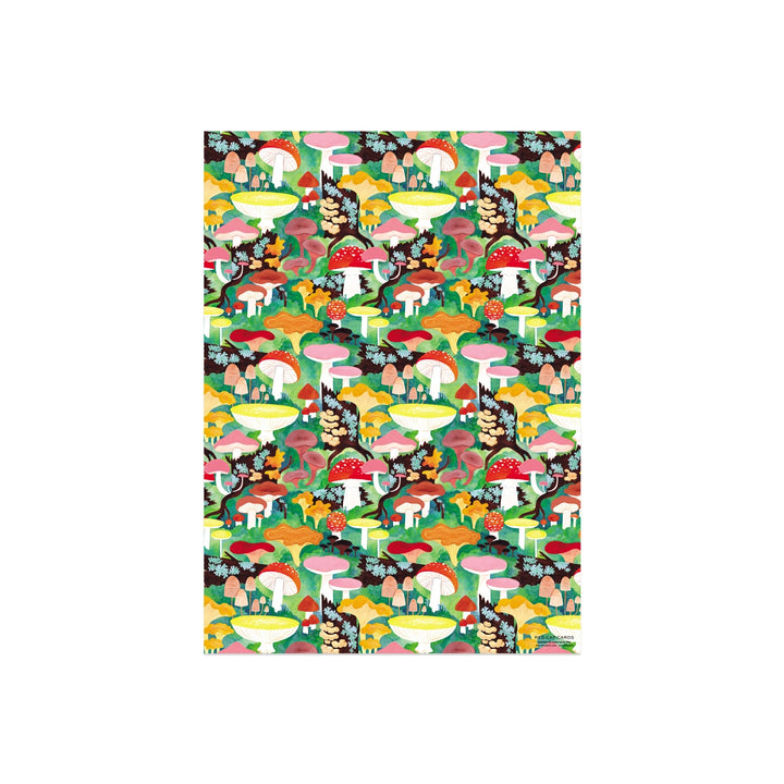 Woodland Mushrooms Gift Wrap