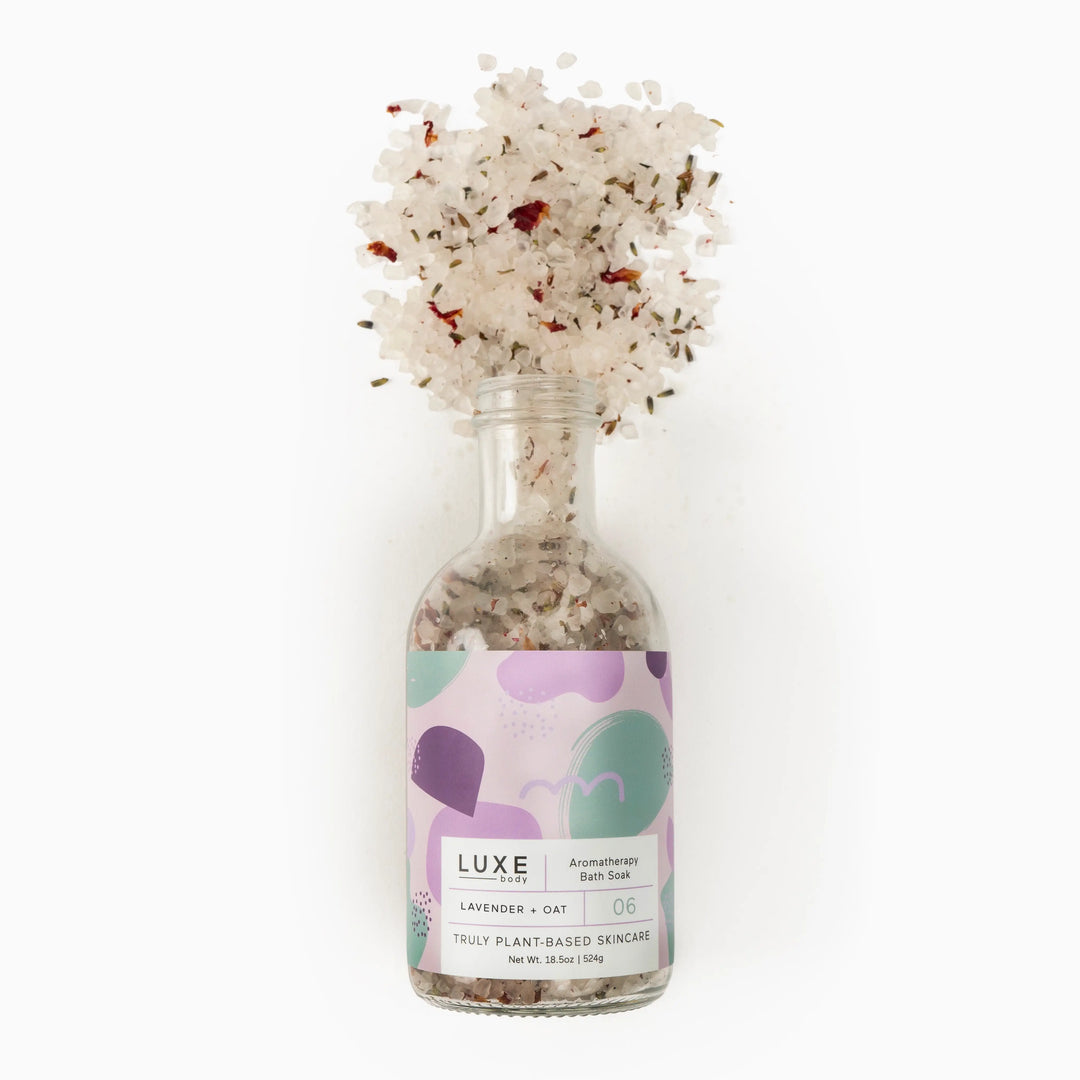 Luxe Lavender + Oat Aromatherapy Bath Salt Soak