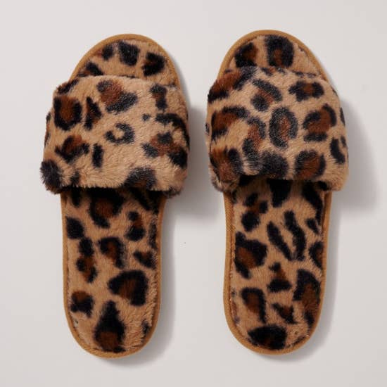 Leopard Print Slippers