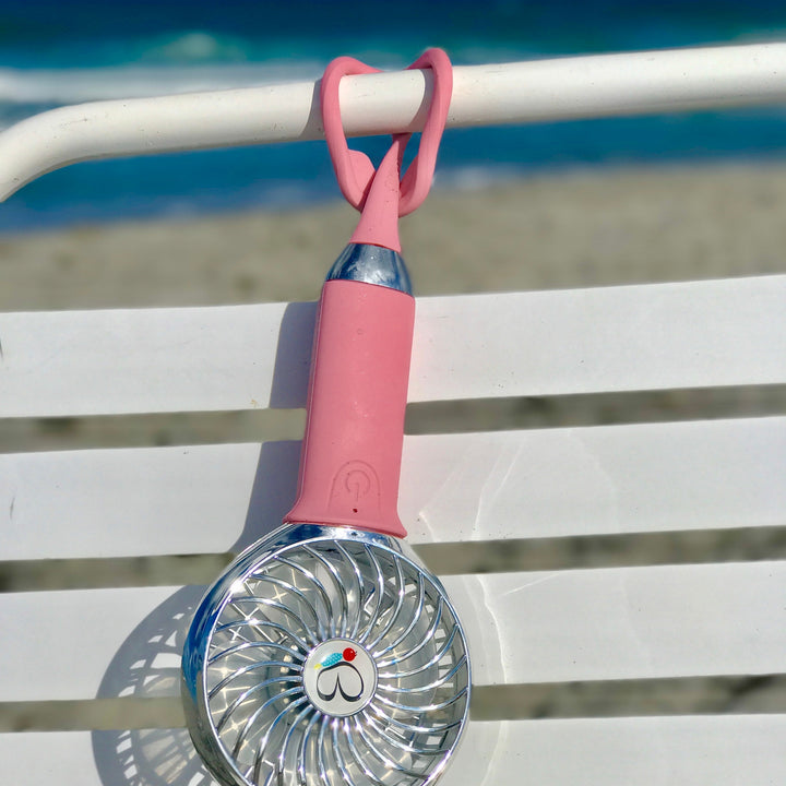 3 Speed Rechargeable Fan - Pink