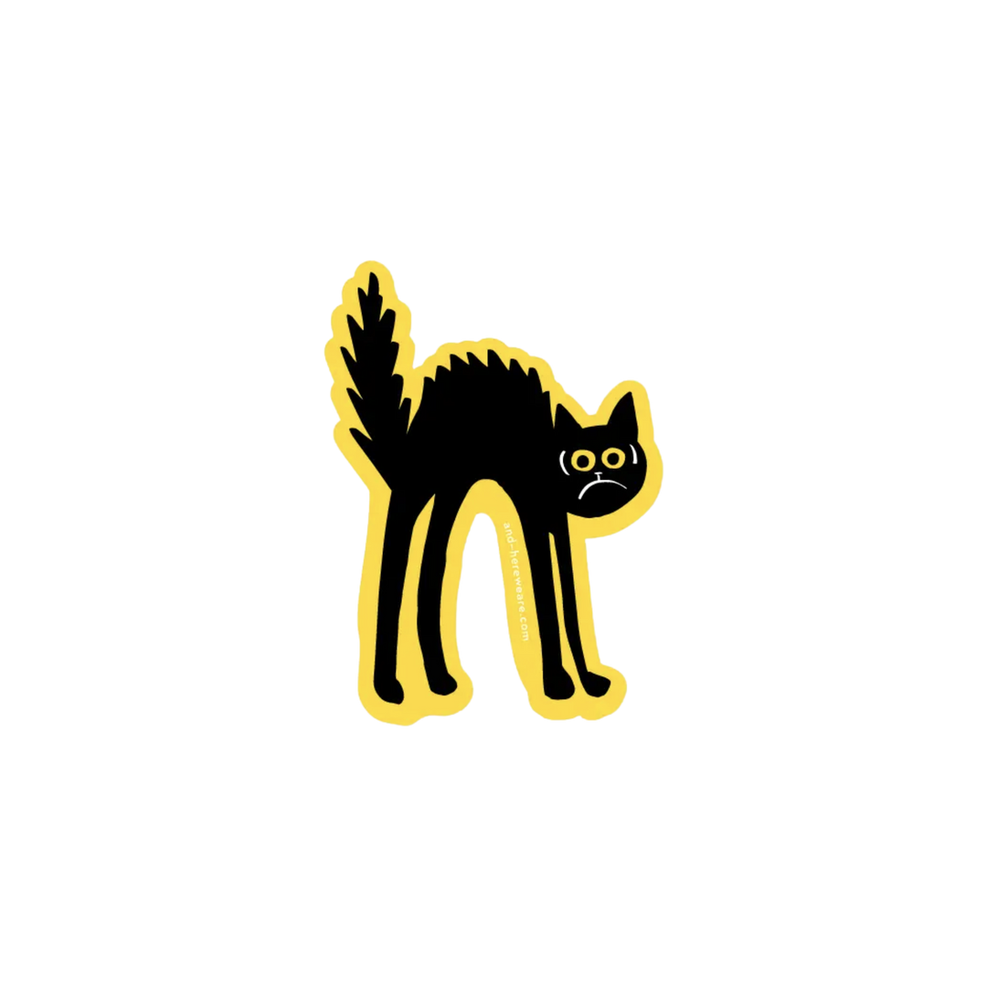 Black Cat Sticker