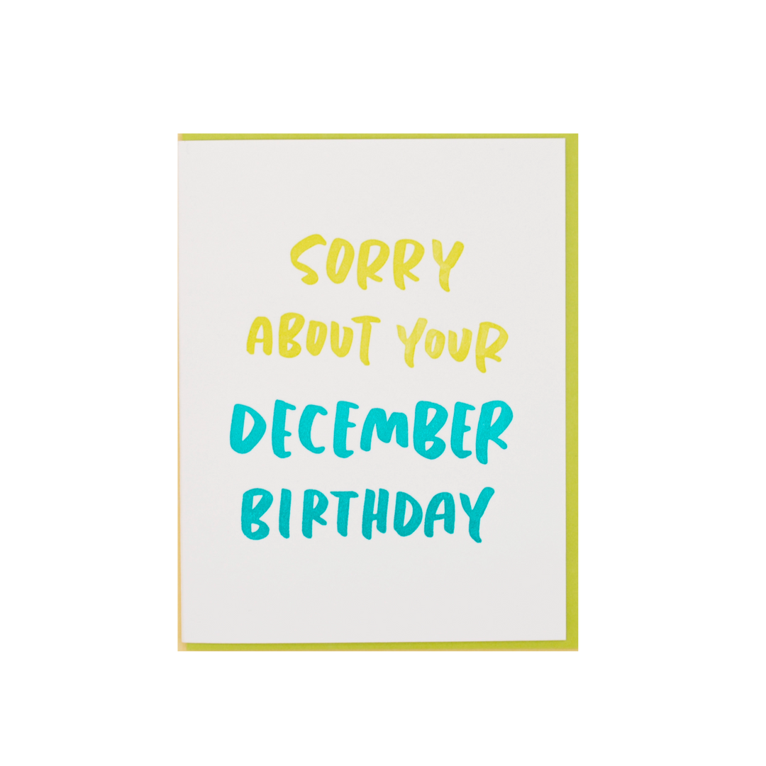 December Birthday Card
