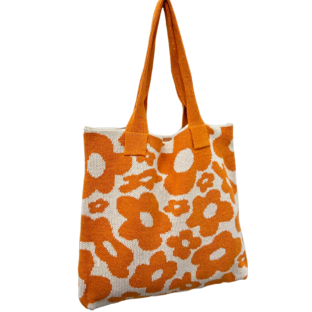 Flower Printed Handbag