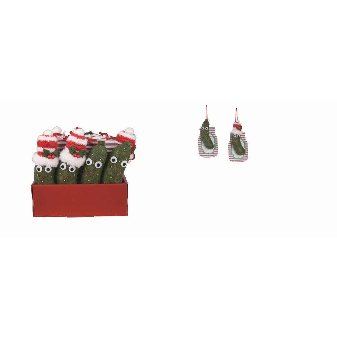 Fabric Green Felt Pickle Ornament