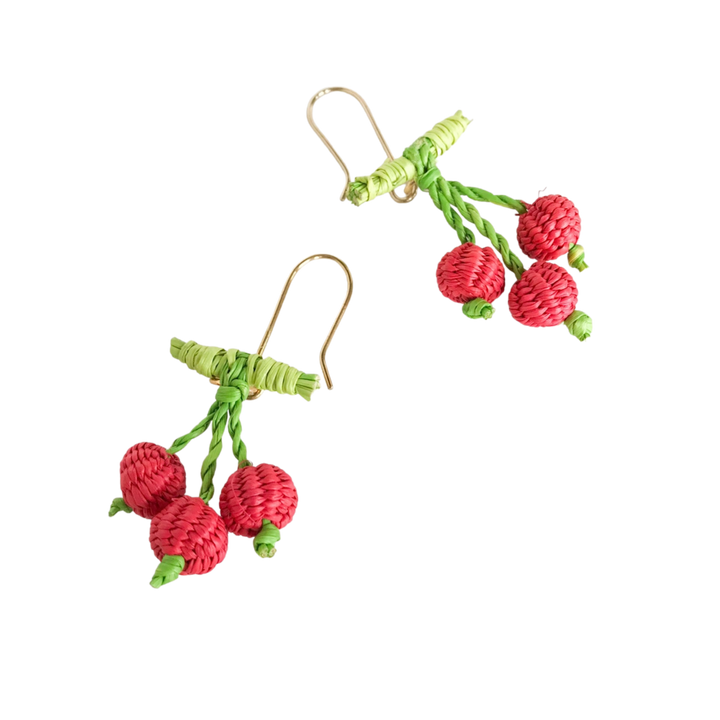 Iraca Hand-Woven Mini Fruticas Earrings