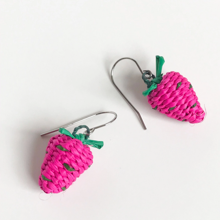 Iraca Hand-Woven Mini Fruticas Earrings