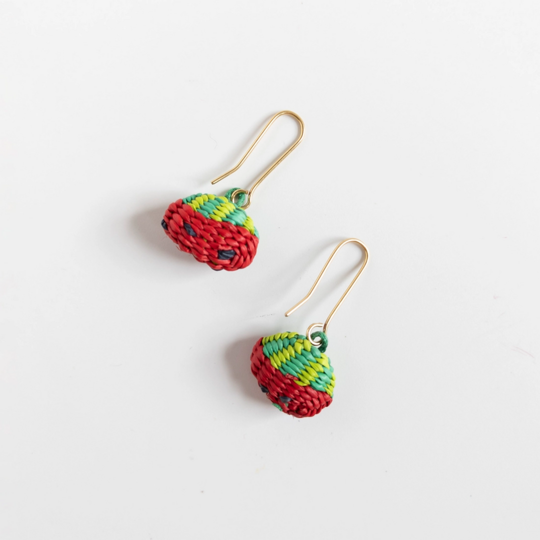 Iraca Hand-Woven Mini Fruticas Earrings