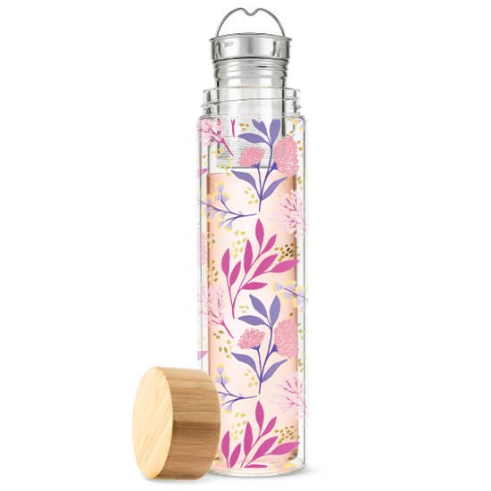 Blair Botanical Bliss Glass Infuser Travel Mug