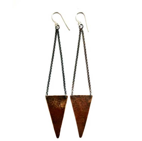 Long Triangle Earrings