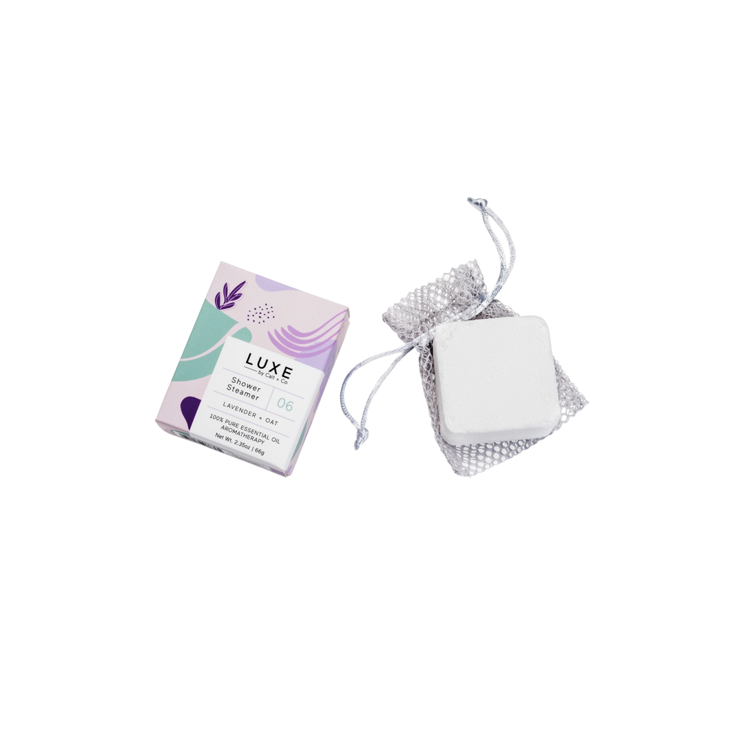 Luxe Lavender + Oat Shower Steamer Fizzy Bomb