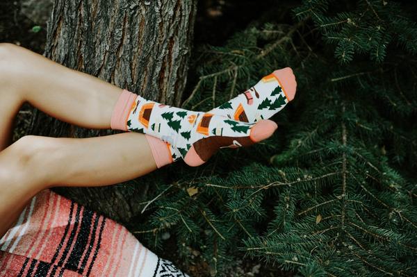 Happy Camper Crew Socks