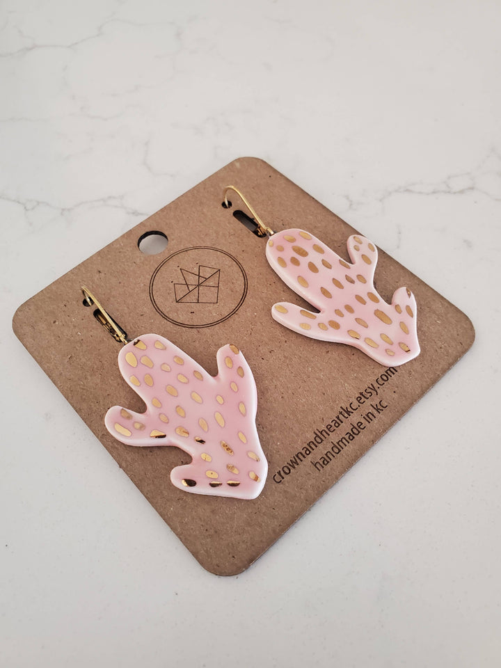 Cactus Porcelain Earrings