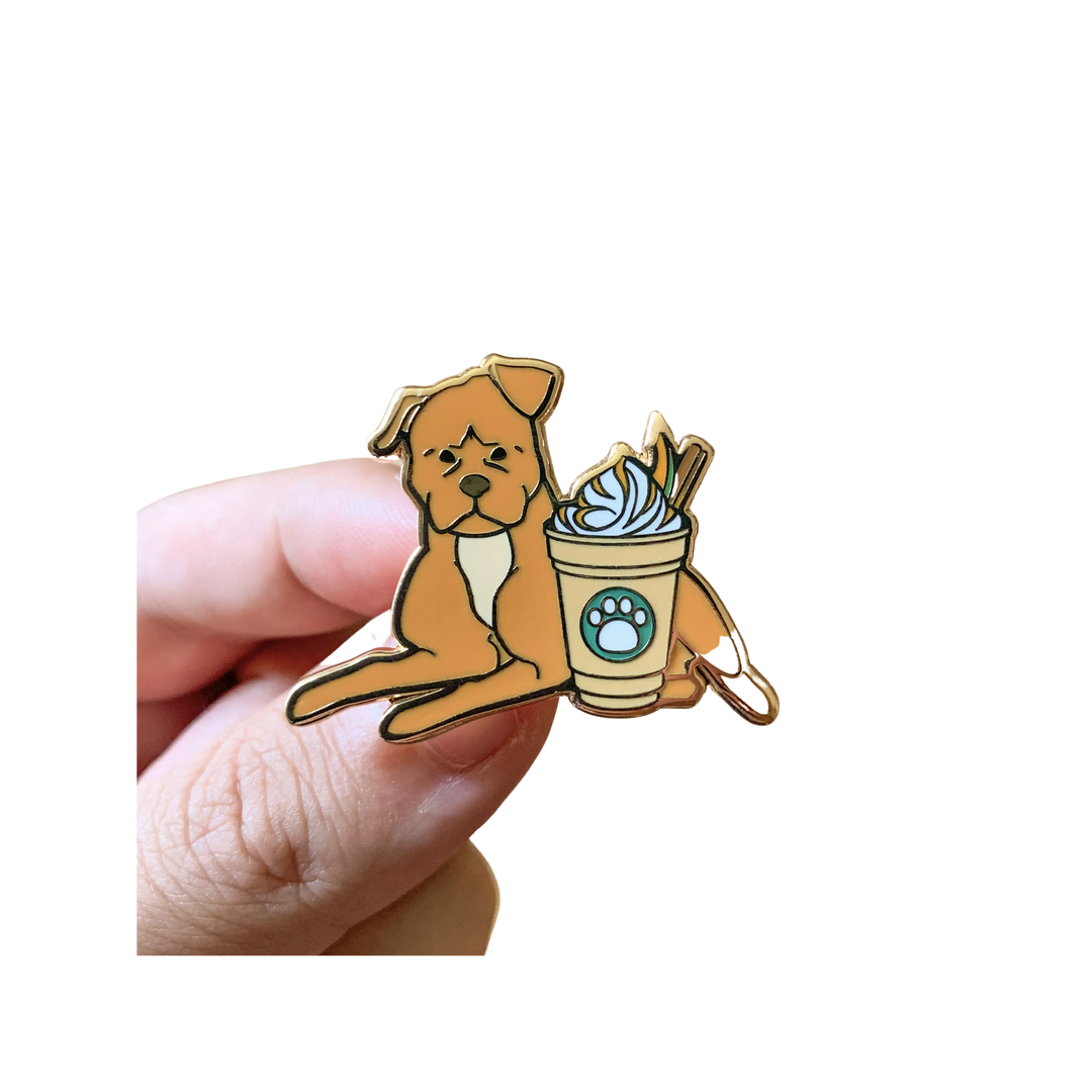Pitbull x Pumpkin Spiced Latte Pin