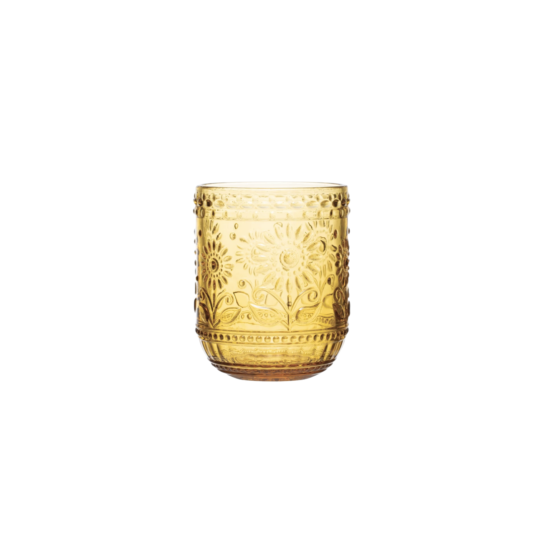 Embossed Drinking Glass
