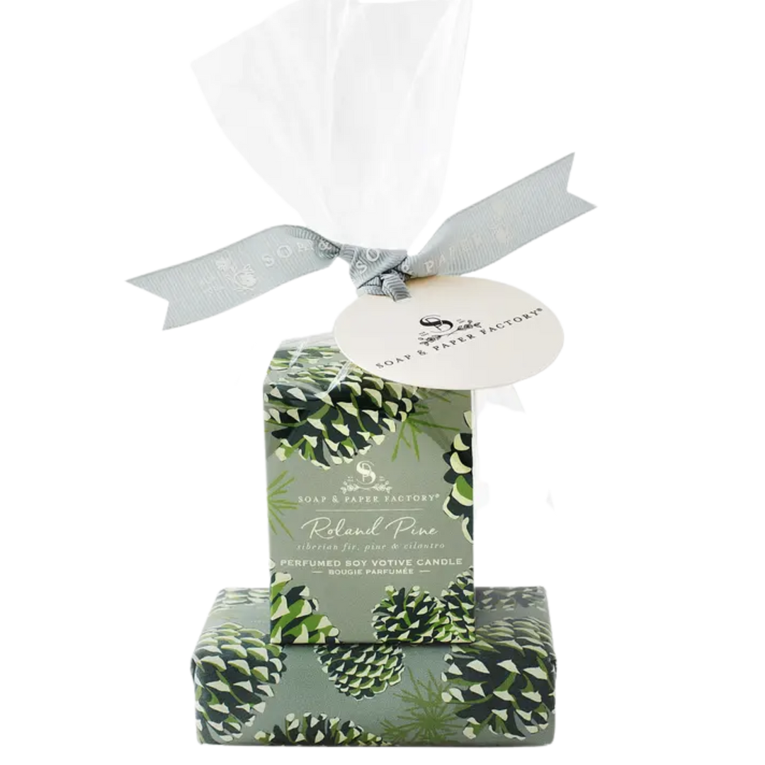 Roland Pine Votive & Soap Gift Set