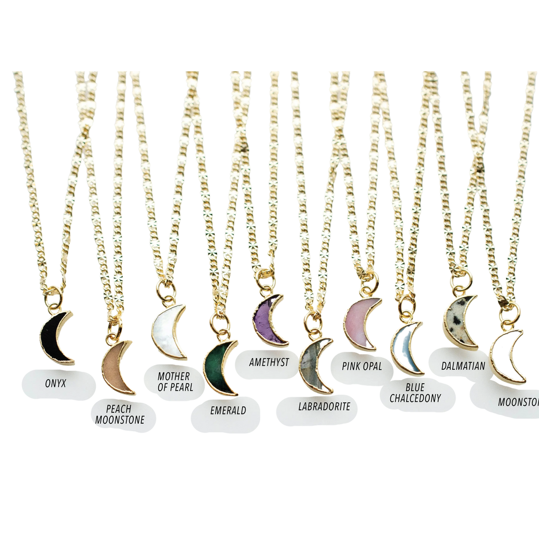 Moon Stone Necklace 16 inches