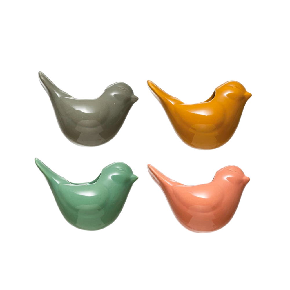 Stoneware Bird Vase with Magnet