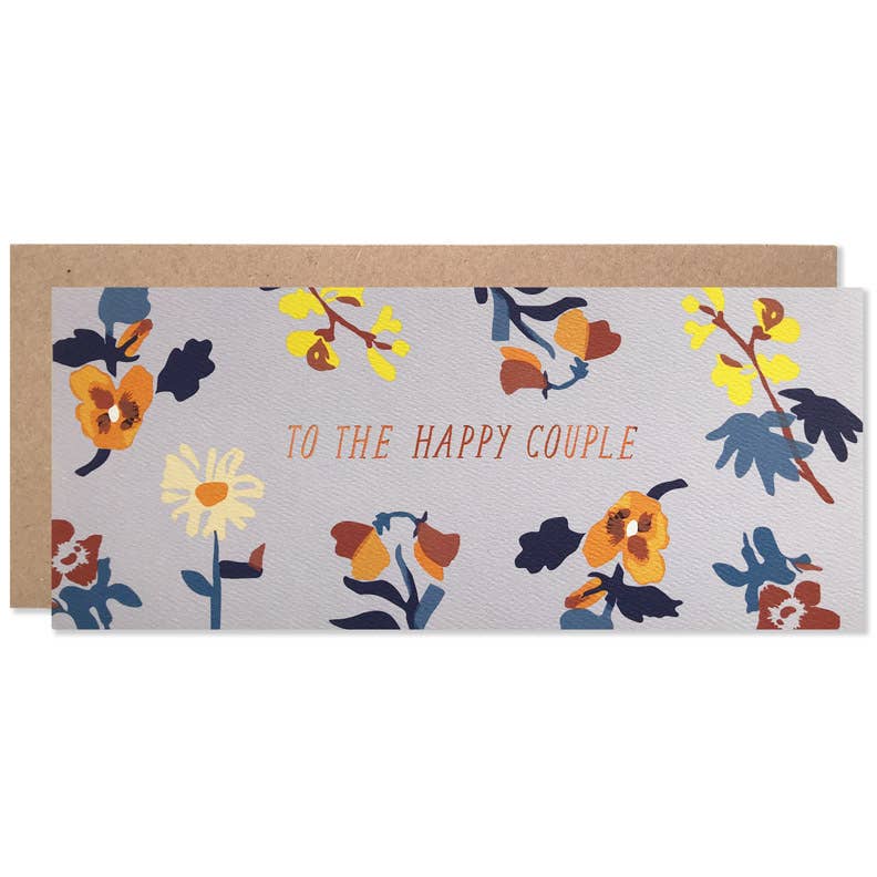 To The Happy Couple Laura Print Wedding Card