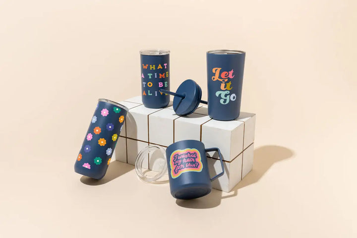 Blue Stainless Drinkware