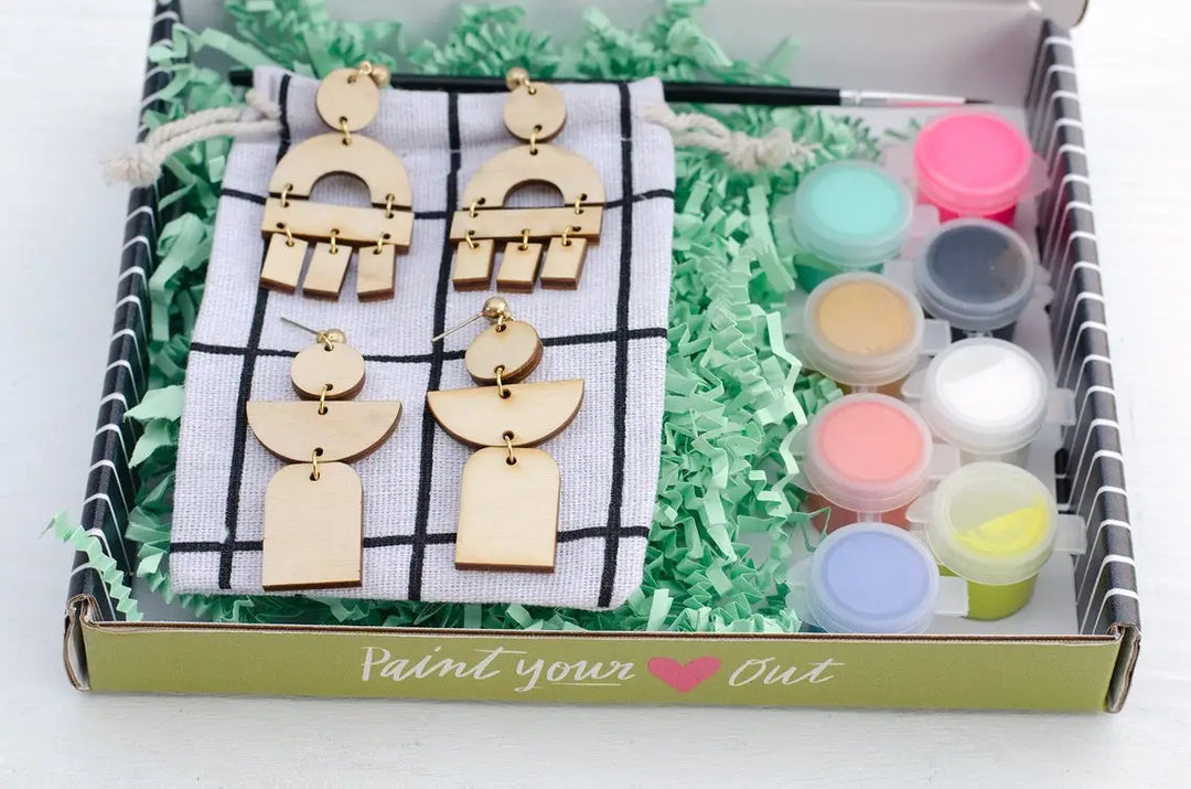 DIY Paint Your Own Sydney Statement Earrings Kit