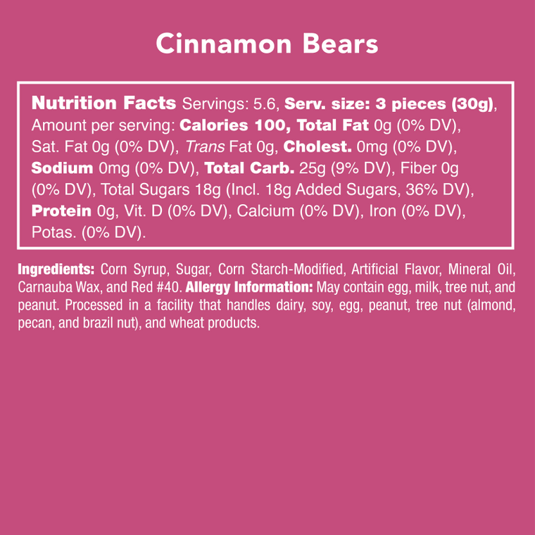 Cinnamon Gummy Bears