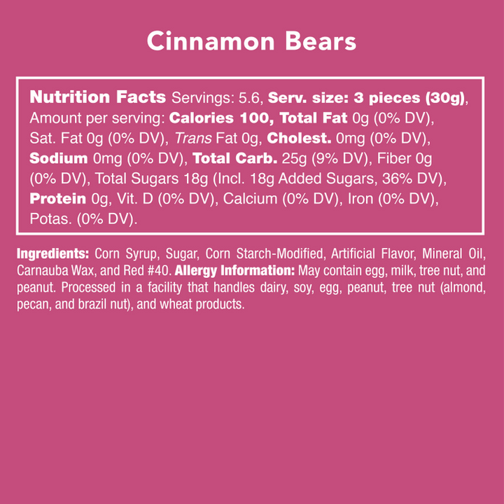 Cinnamon Gummy Bears