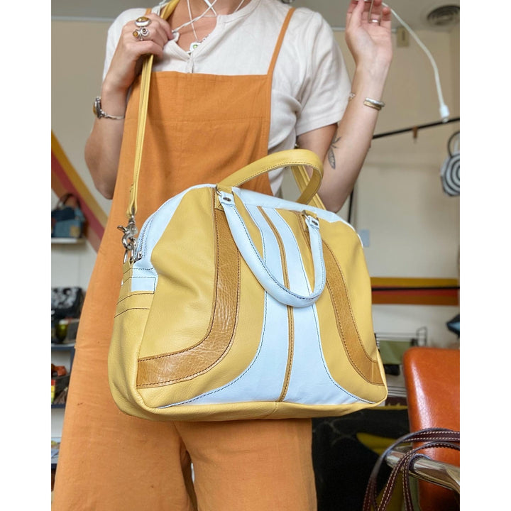 Convertible Bowler Bag - Lemon Yellow