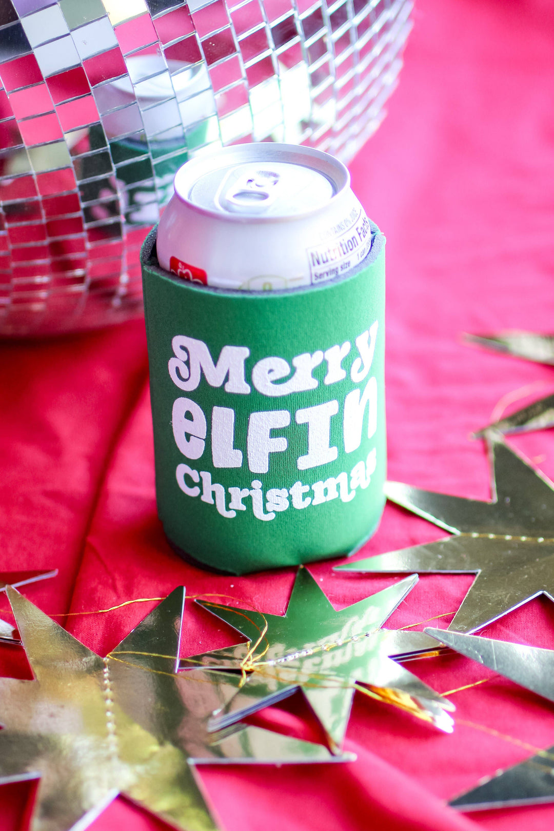 Merry Elfin Christmas Koozie