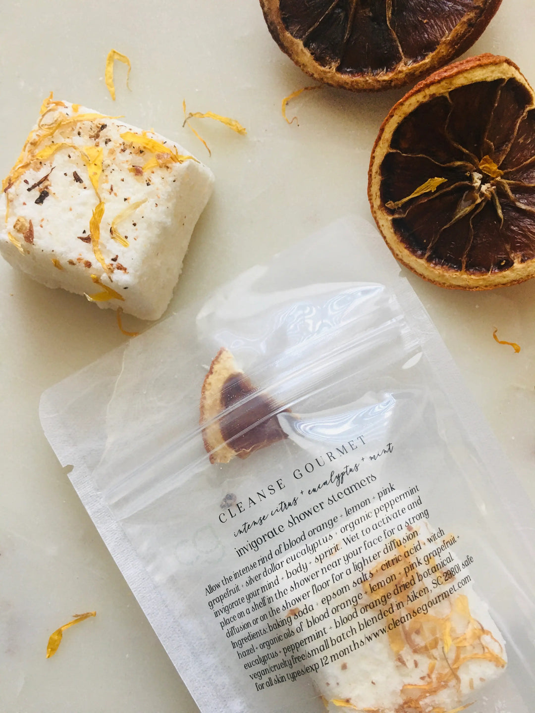 Invigorate Organic Citrus Shower Steamers