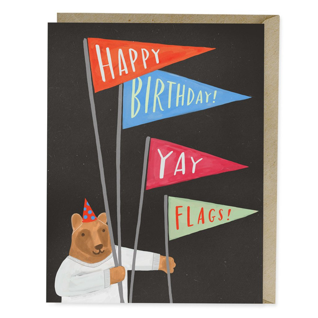 Yay Flags Birthday Greeting Card