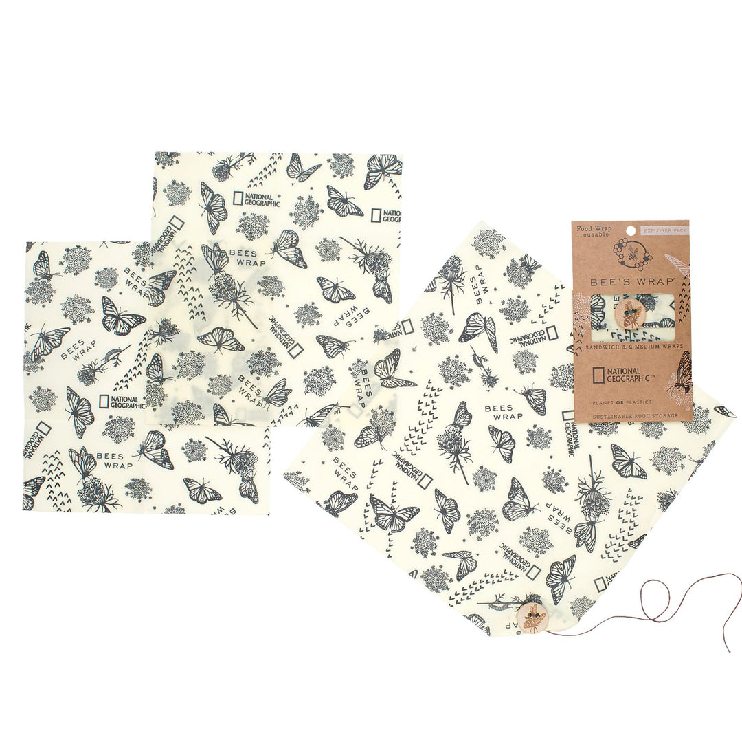 Explorer Pack In National Geographic Print  Bee's Wrap