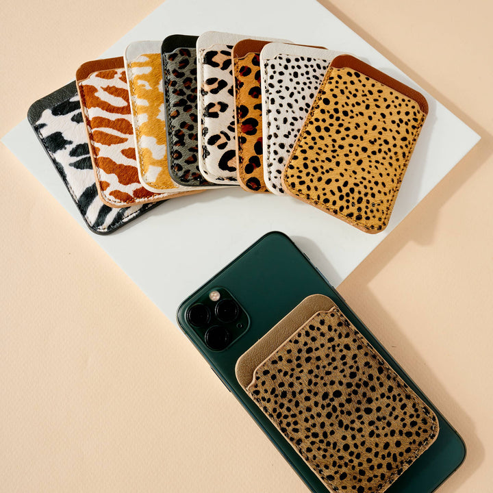 Animal Print Phone Pocket Card Wallet