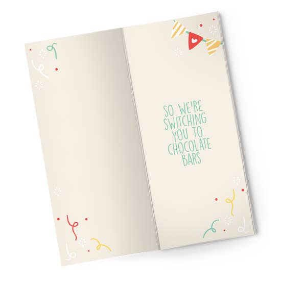 Fire Hazard Happy Birthday Chocolate Card