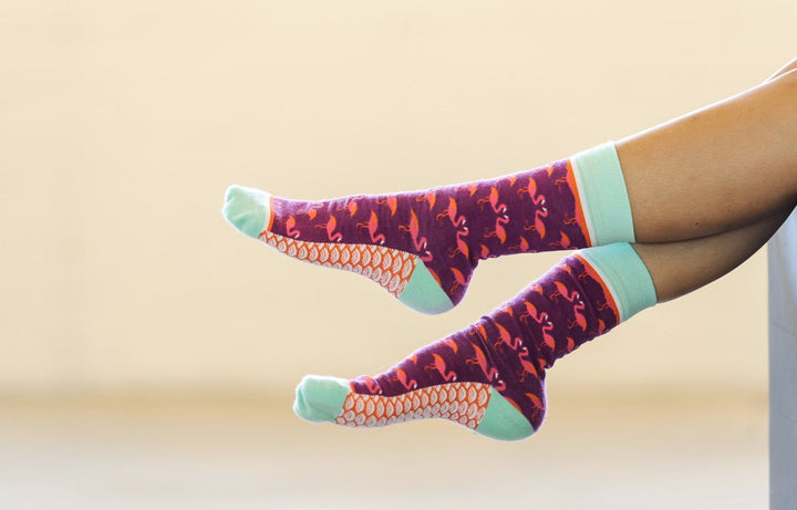 Flirty Flamingo Crew Socks