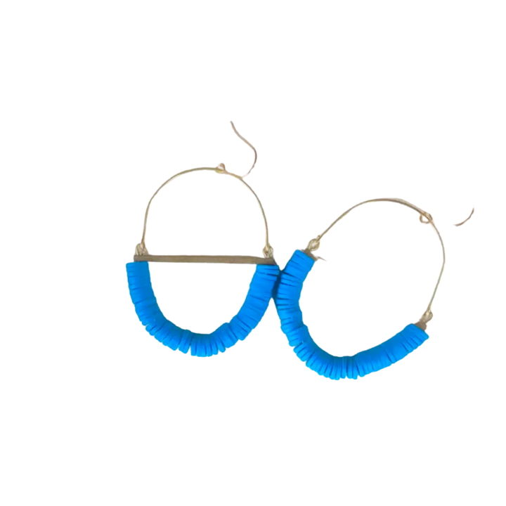 Terrain Beaded Hoop Earring