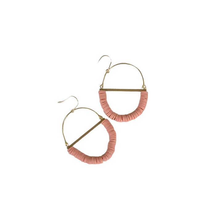 Terrain Beaded Hoop Earring