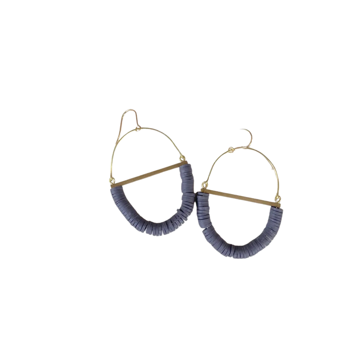 Terrain Beaded Hoop Earring